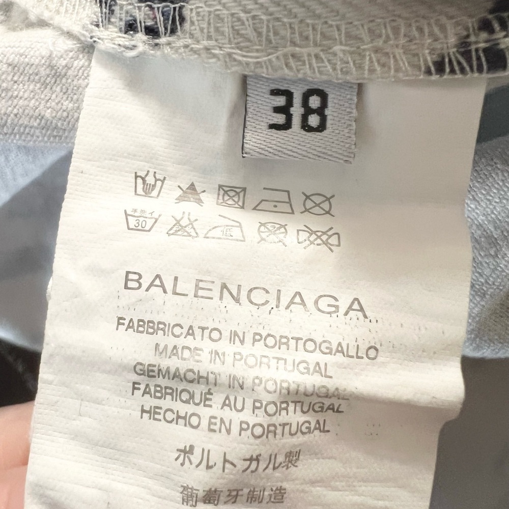 Balenciaga Mid-Rise retro Skinny Jean/pant size 38  (size 6 us) - Picture 8 of 9